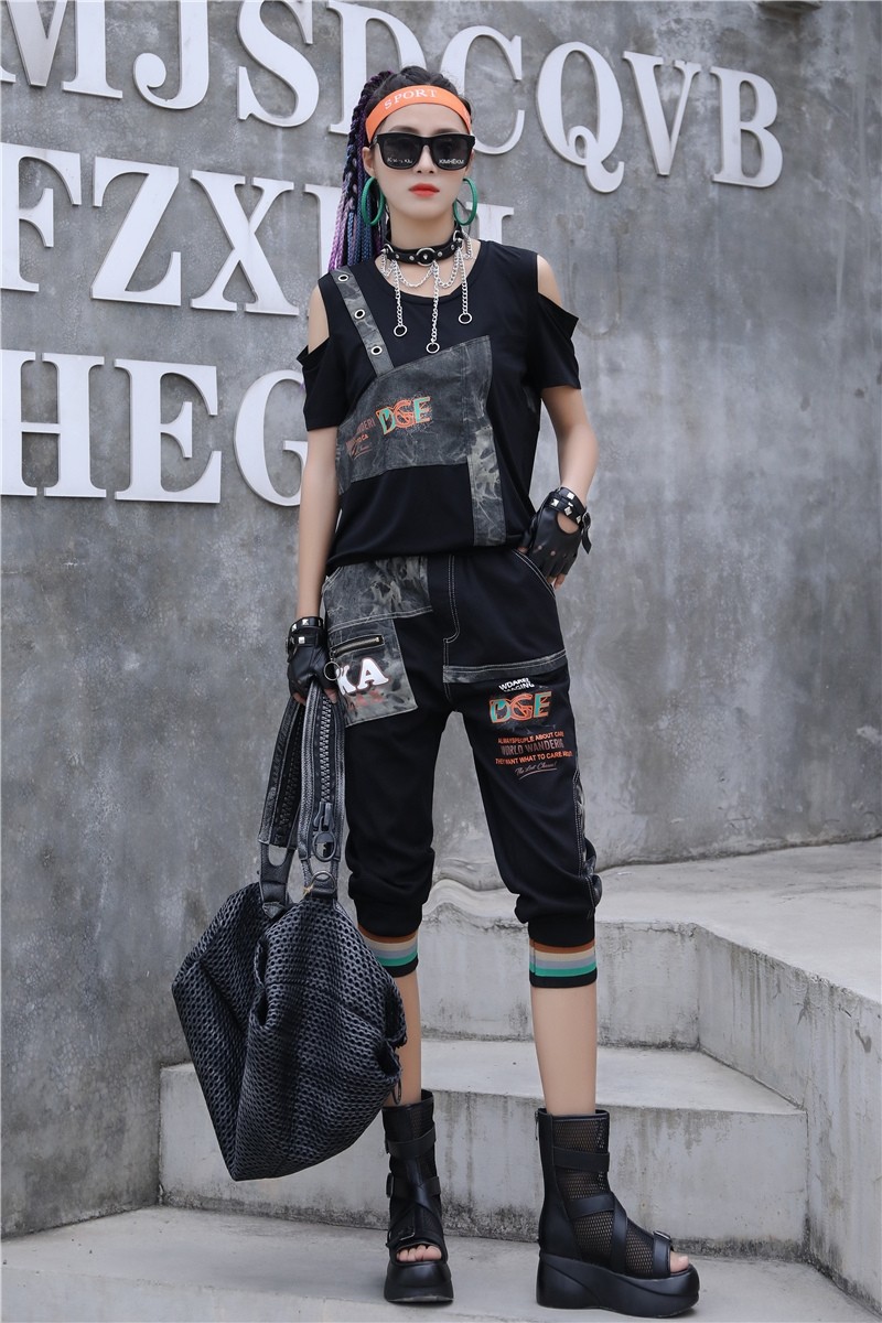 帅气炸街套装女装夏