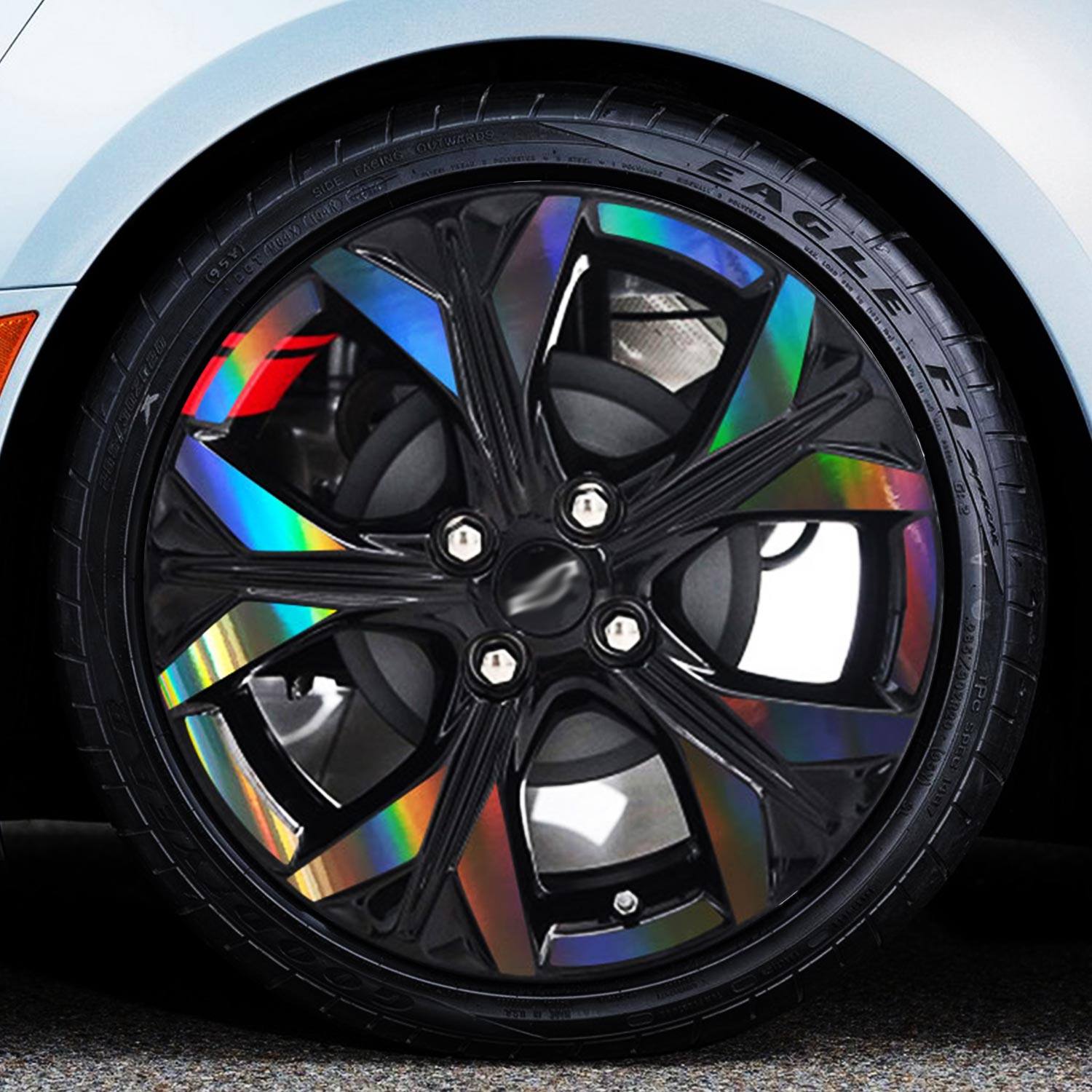 雪佛兰科沃兹轮毂贴纸沃兰多改装配件装饰爆改碳纤维车身贴外饰车