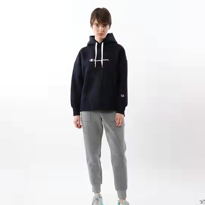 22春款 女子日冠套头连帽衫卫衣 厚实纯棉毛圈面料 刺绣 宽松版型