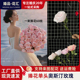 仿真单头奥斯汀玫瑰手捧玫瑰花婚庆摄影花家居装饰客厅摆件假花