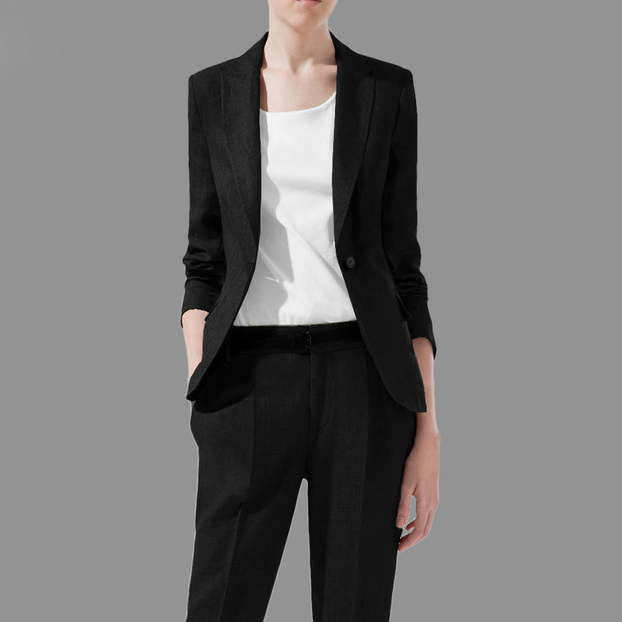 外滩风尚商务女装春秋款小西装女ol通勤一粒扣修身西服女上衣外套