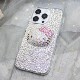 适用于iPhone15pro max苹果14plus手机壳HelloKitty凯特猫女12水钻立体kt手工diy贴钻13全包边满闪钻石粉色