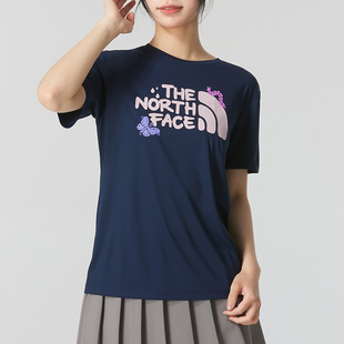 The North Face北面户外短袖T恤女上衣2024夏季跑步运动服88H2