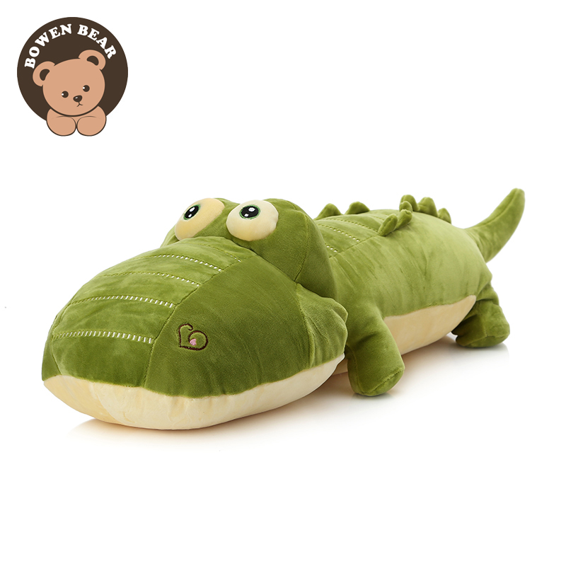 大号抱枕公仔毛绒玩具鳄鱼温暖靠垫睡