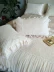 Kiểu dáng công chúa 60 mảnh cotton satin thêu dài chủ yếu cotton bốn mảnh set đồ cưới bằng vải cotton nguyên chất - Bộ đồ giường bốn mảnh