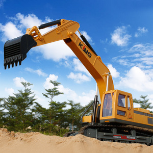 儿童玩具无线遥控合金挖掘机电动勾机工程车模型男孩挖土机可充电