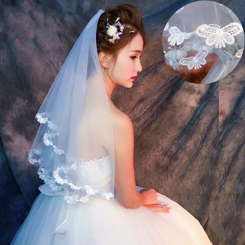 Wedding dress bride Headdress Headdress Simplicity have cash less than that is registered in the accounts photograph Sen family Retro new pattern Korean marry Veilin the Accessories/Leather belt/Hat/Muffler , Wedding dress accessories , Veil category - from Buy2taobao.com to provide professional Taobao agent buy service