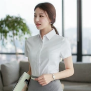 Thời trang Hàn Quốc phụ nữ chuyên nghiệp áo blouse 2020 mới mùa xuân và mùa thu của phụ nữ áo sơ mi dài tay ren voan inch váy mỏng phù hợp - Áo sơ mi dài tay