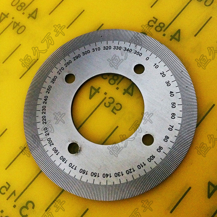 刻度盘360度刻度盘手轮测量器外径60x25x2 a032直销 恒久万丰