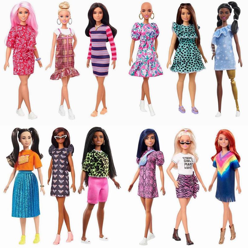 美国Barbie芭比娃娃2020时尚达人系列barbie fashionista