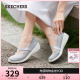 【母亲节礼物】Skechers斯凯奇夏女鞋蕾丝单鞋透气浅口平底通勤鞋