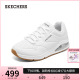 Skechers斯凯奇女鞋休闲气垫小白鞋轻便缓震舒适纯色厚底增高板鞋