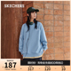 Skechers斯凯奇春季男女同款卫衣宽松运动休闲服轻质柔软长袖T恤