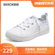 Skechers斯凯奇夏季一脚蹬轻软帆布鞋高回弹休闲鞋板鞋小白鞋女鞋