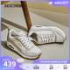 Skechers斯凯奇2024年夏季新款女鞋厚底休闲鞋舒适运动鞋气垫鞋