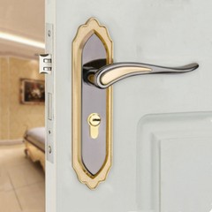 三件套静音室内门锁房门锁卧室执手门锁钢木门锁面板孔距150mm