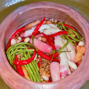 四川土坛泡菜川味老坛泡豇豆酸豆角泡仔姜泡二斤条辣椒泡萝卜大蒜