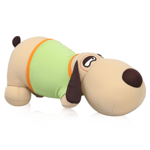sheepet舒宠毛绒玩具泡沫粒子公仔可爱西洋狗狗睡觉长条抱枕玩偶