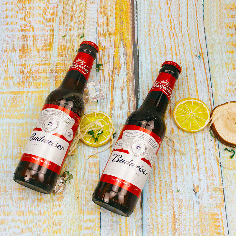 一折百威啤酒小瓶_百威啤酒275ml*24瓶 国产玻璃瓶黄啤 低浓度ktv清吧