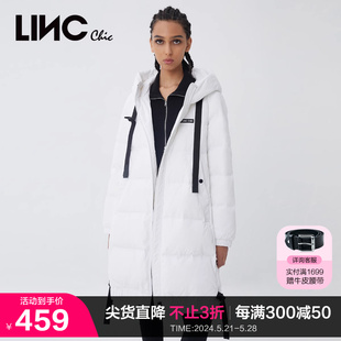 LINCCHIC金羽杰羽绒服女反季机能感中长款羽绒服女冬季Y21808214