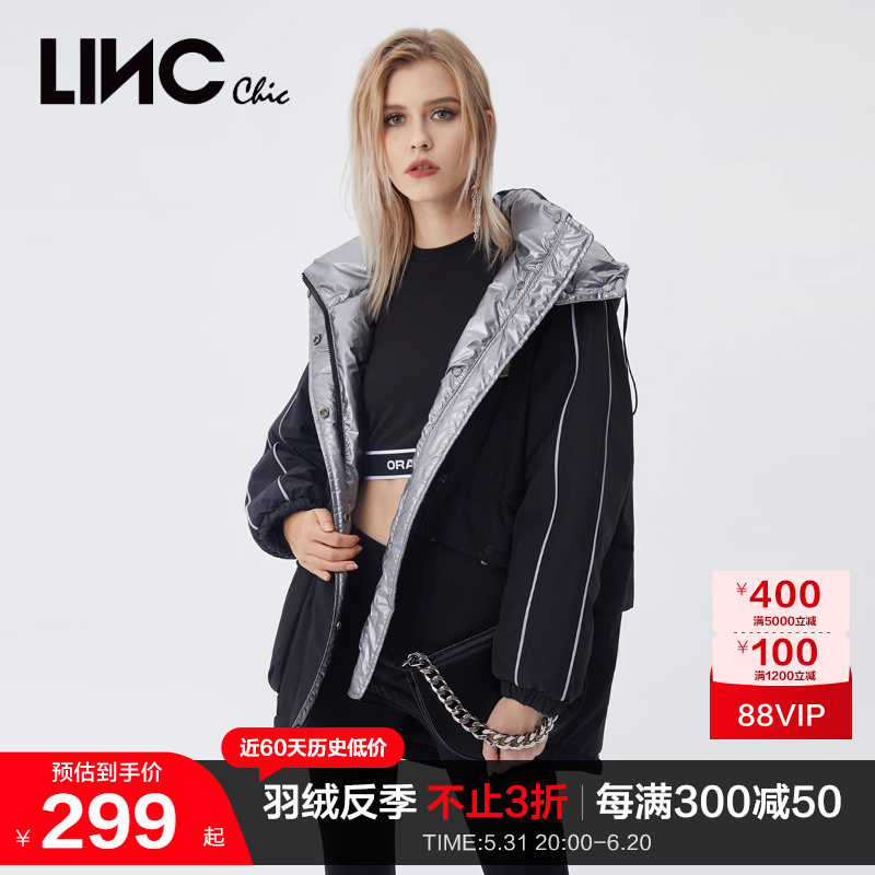 LINCCHIC金羽杰羽绒服女亮彩