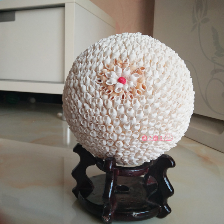 贝壳工艺品摆件地中海装饰海螺米螺转运球特色礼品生日礼物