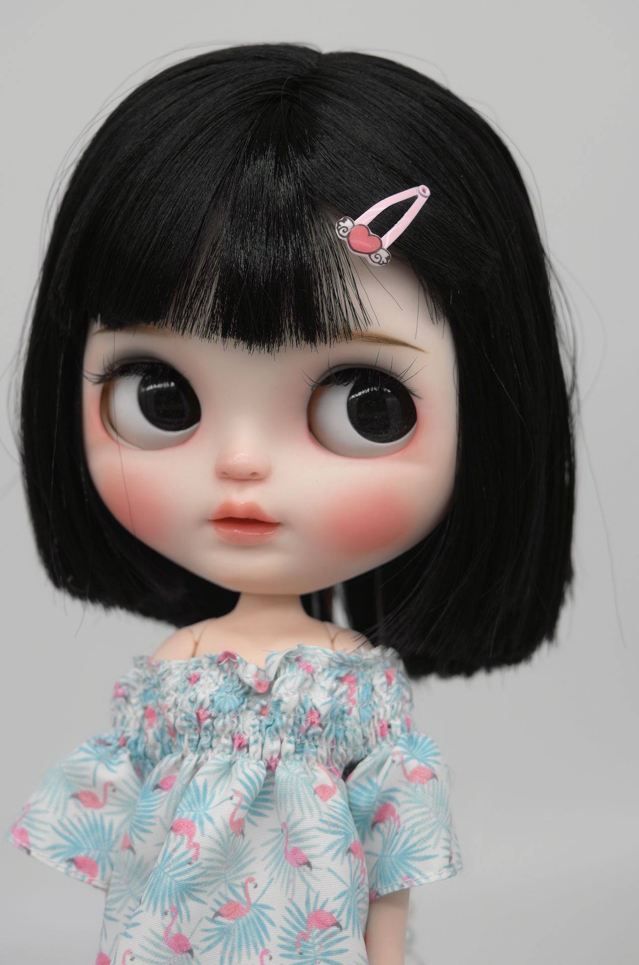 小布娃娃 齐刘海波波头女娃 b女 7/19关节裸娃 厂家直销 送教程