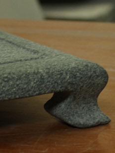 底座青石案台桌面摆件小干泡台石花架长方形石头台座天然石材简约