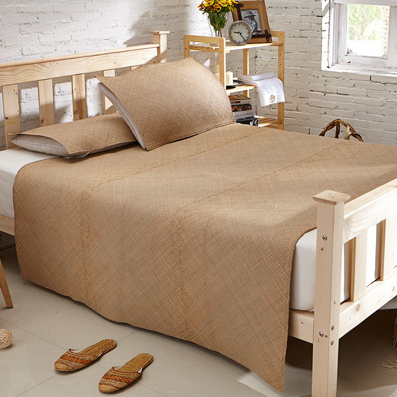 台湾正宗马兰草凉席子草席三件套 纯天然手工编织1.5/1.8特价包邮