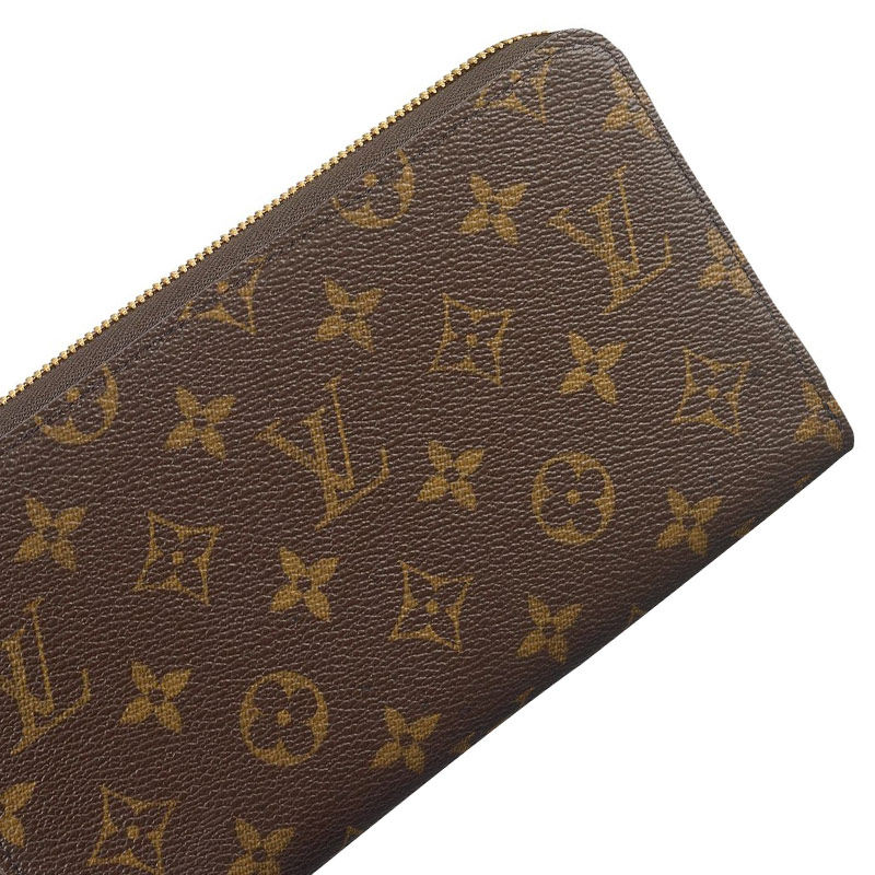 【9.8新】路易威登 lv 棕色monogram帆布lv长款拉链钱包 m60002
