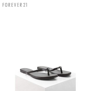 寶格麗forever 簡約仿皮夾腳拖鞋 Forever21 寶格麗表