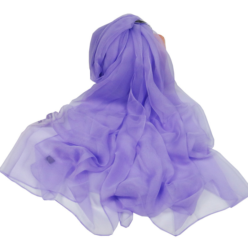 韩版女夏季丝巾透明性感超薄冰丝学生雪纺围巾空调披肩防晒沙滩巾