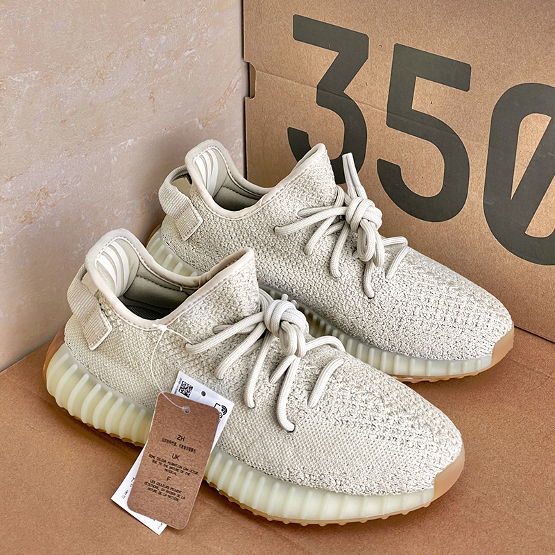 广椰子鞋350正品旗舰店运动男鞋女og yeezy官网芝麻灰百搭休闲鞋