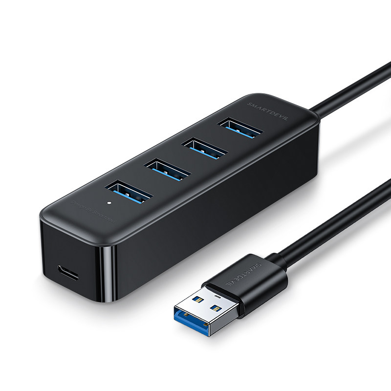 闪魔usb扩展器2.0集线器多口无线转换接头typec3.