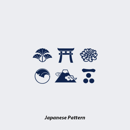 neuf弗 独家创意纹身贴《和风家纹》日本符号 富士山 菊 简单好看