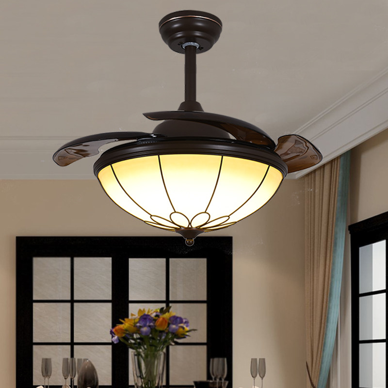 带灯电风扇吊灯餐厅家用优惠券爱比价妈妈