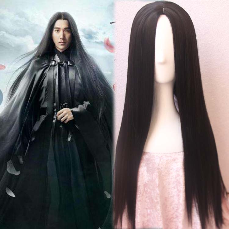 中分黑長直萬用假發古風三生三世夜華同款殺阡陌男女通用cosplay在類目 美髮護髮/假髮, 假髮, 整頂假髮中 - 來自Buy2taobao.com提供專業的淘寶代購服務