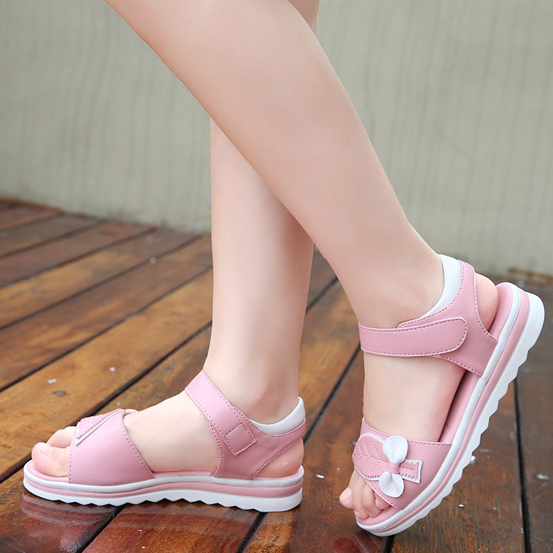 儿童凉鞋女 公主鞋 小学生 平底