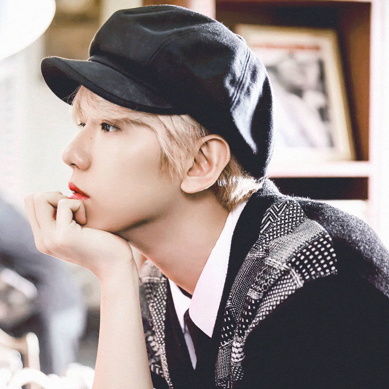 毛呢报童帽女英伦风复古画家帽男秋冬学生情侣款帽子exo伯贤份0已售