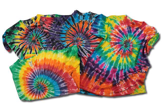 《经典彩虹》扎染服饰春夏新款t恤街头tiedye滑板嘻哈hiphop男女_8折