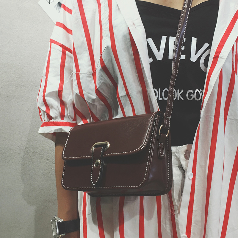 summer 2020 New fashion the republic of korea Square bag Versatile Little bag Simplicity Female bag Retro bangalor Inclined shoulder bagin the Leather/Lady bags/Men's bag, Ms. bags category - from Buy2taobao.com to provide professional Taobao agent buy service