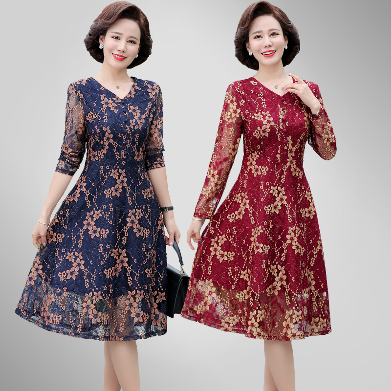 中年连衣裙春秋长袖-特价促销-优惠券领取-价格|多少钱|什么牌子好-35