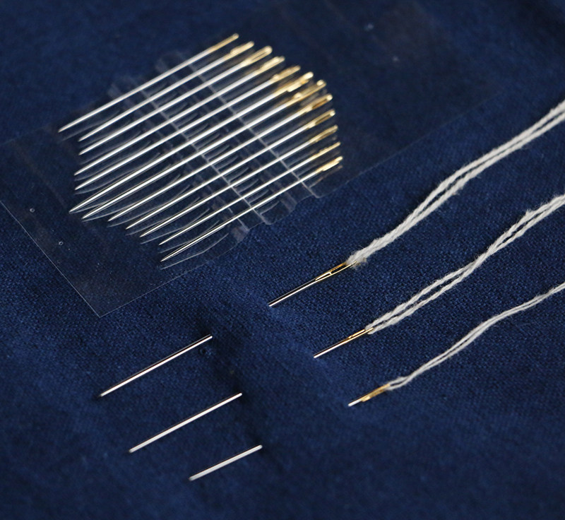 热销挑刺针_刺子绣针手缝针 绣花针挑花针缝衣针缝补针 倚山人棉线