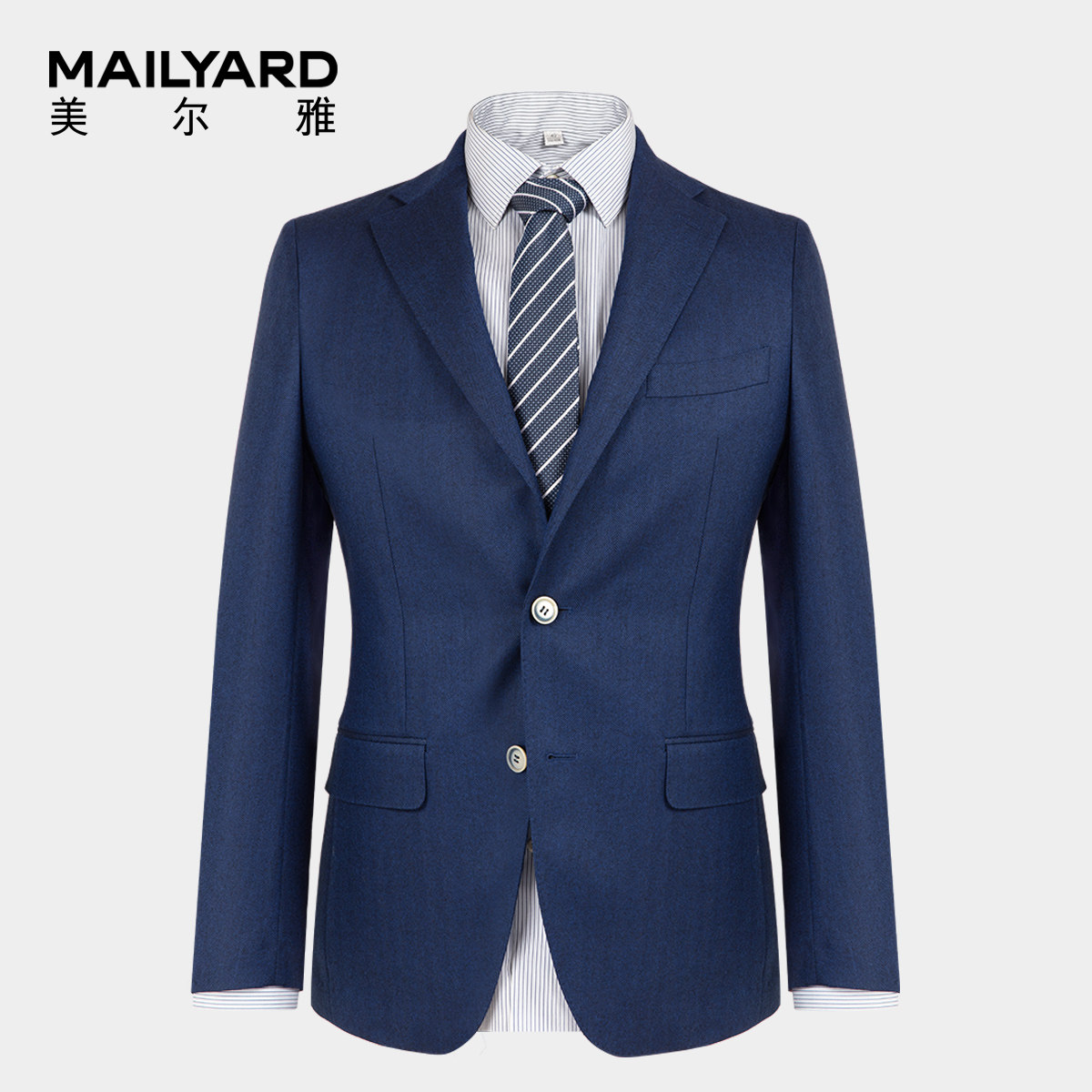 mailyard/美尔雅西服单件纯羊毛商务休闲男士春夏无里衬薄西装676
