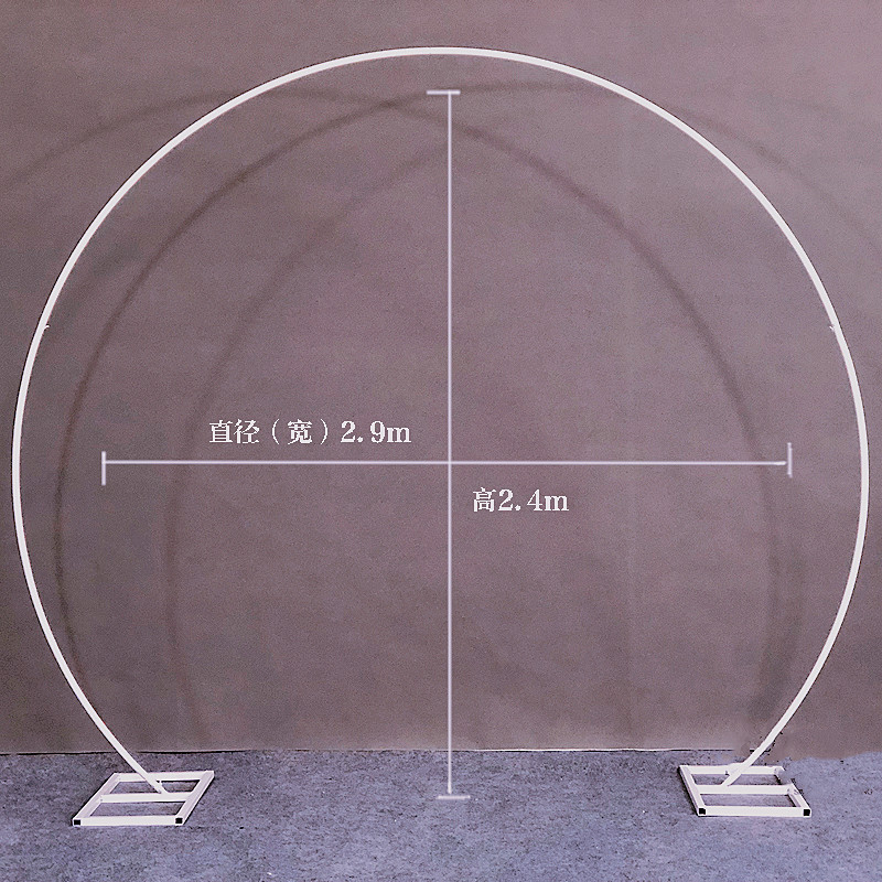 婚庆拱门背景架圆环大型舞台单杆花门户外草坪婚礼道具铁艺架子