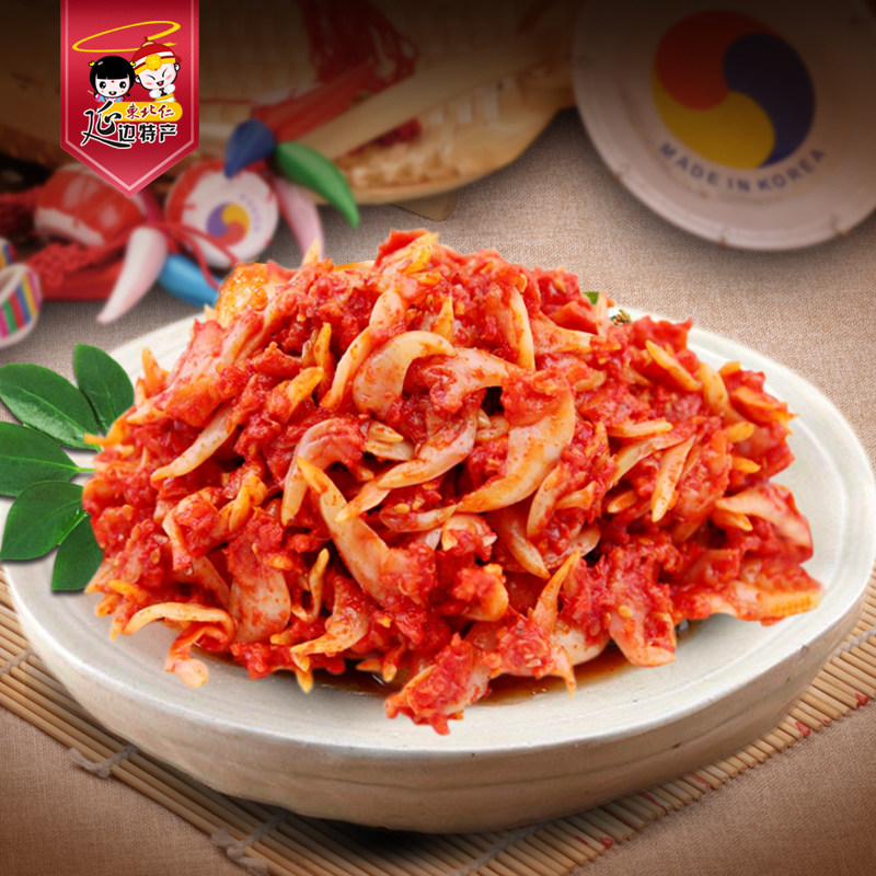 朝鲜族拌蚬子拌海虹延边传统泡菜香辣腌制蒜蓉即食蚬子肉200g