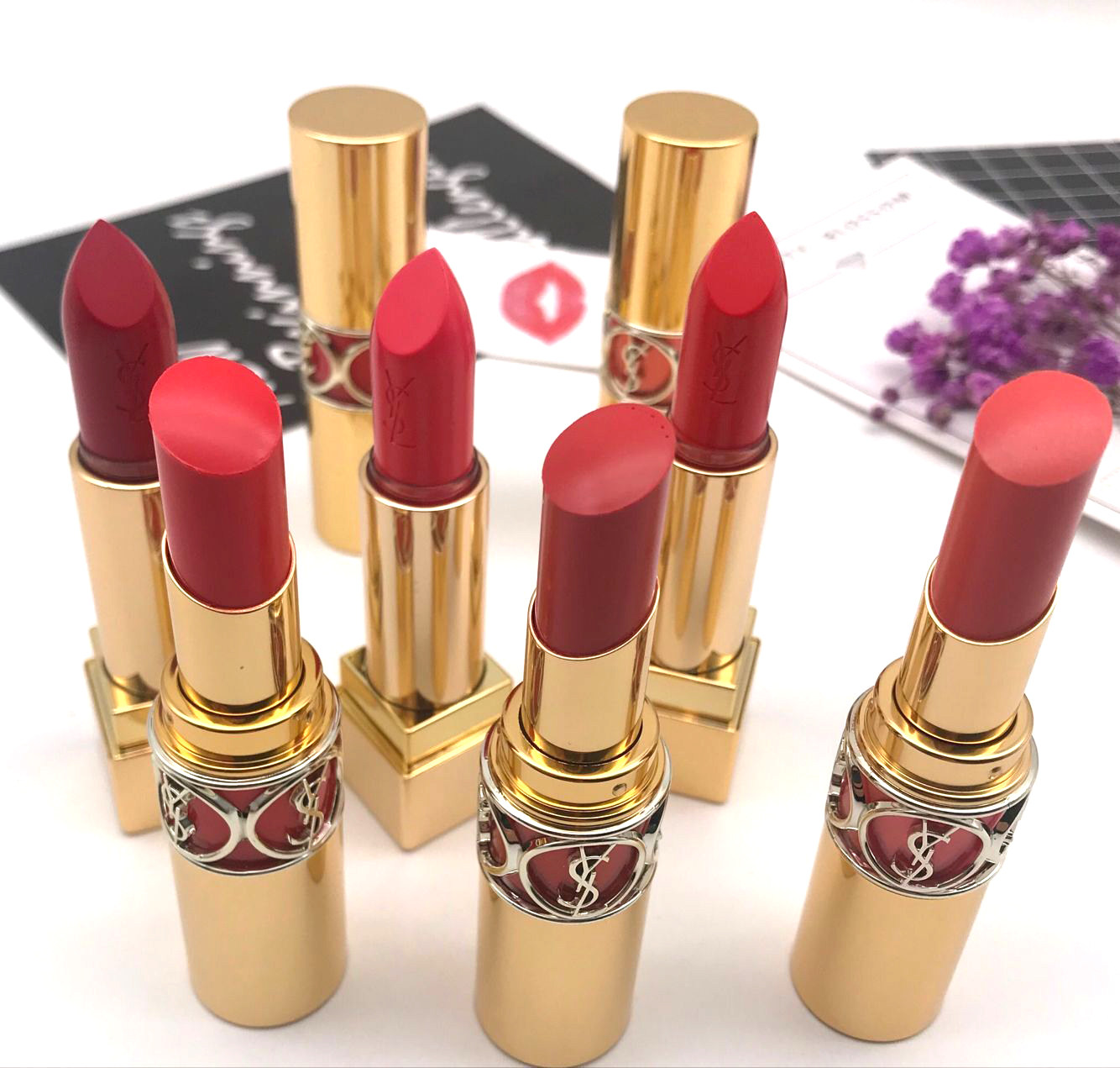 小韩免税店购入ysl/圣罗兰圆管口红12/14/46方管13/17/52国内现货