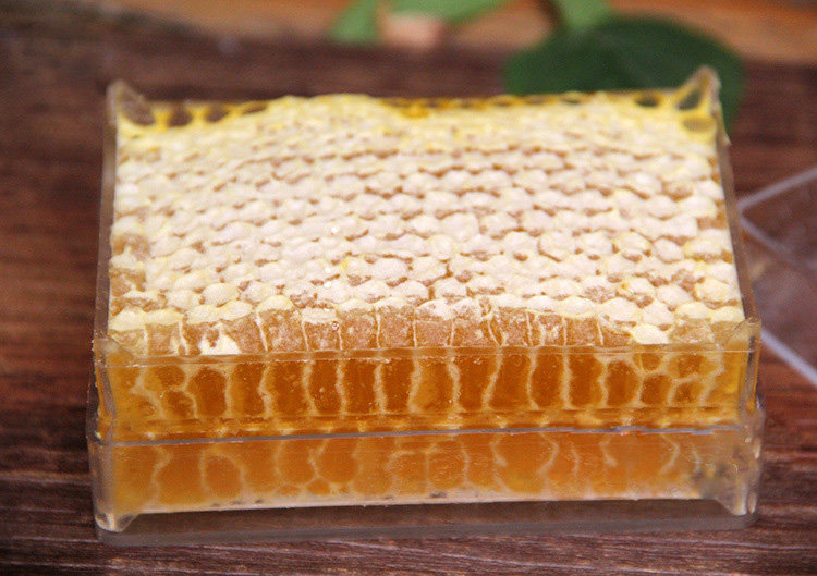 蜂蜜块装农家固体农家自产500g老巢天然土蜂蜜嚼着吃块状百花蜜