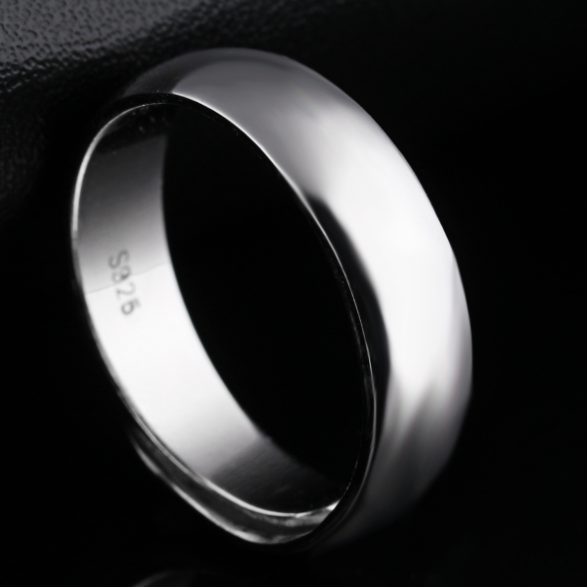 男士戒指纯银 开口 大气