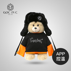 香港潮牌GOC IN C新款泰迪熊热水袋充电暖宝宝智能安全防爆暖手宝